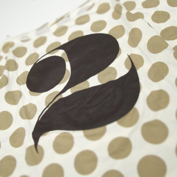 House Industries x Uniqlo Colorful #2 Polka Dot Typography Shirt Font Nerd L - Picture 3 of 6